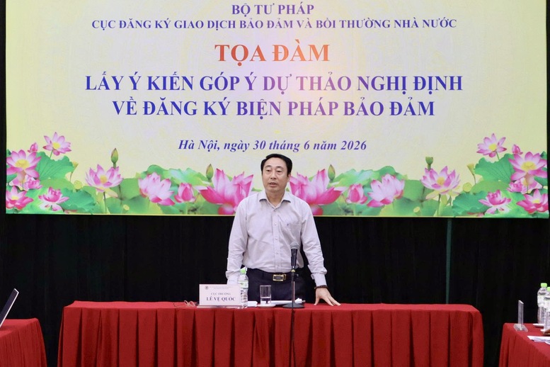 Lấy ý kiến hoàn thiện dự thảo Nghị định về đăng ký biện pháp bảo đảm- Ảnh 1.