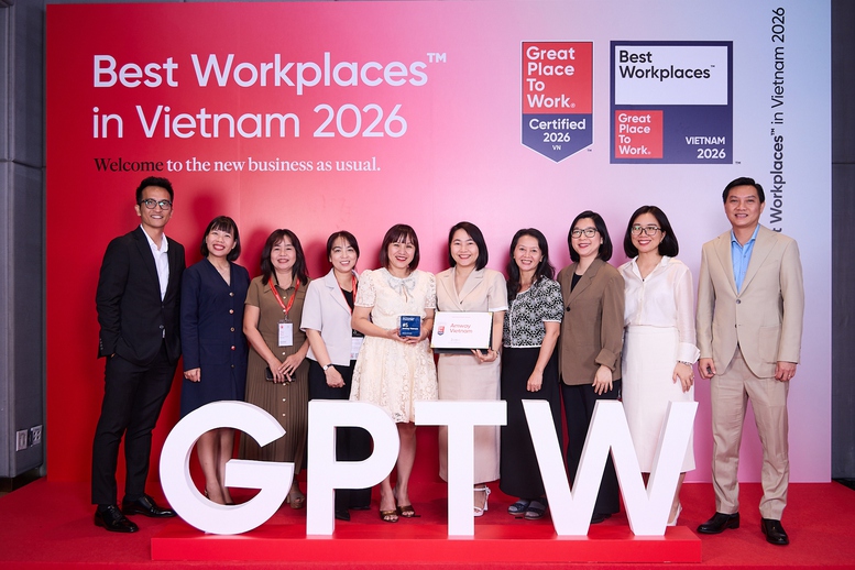 Amway Việt Nam hai năm liên tiếp đứng Top nơi làm việc xuất sắc hàng đầu Việt Nam 2026- Ảnh 1.