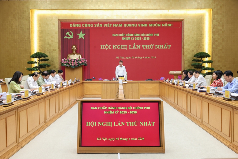 Thủ tướng Lê Minh Hưng chủ trì hội nghị lần thứ nhất Ban Chấp hành Đảng bộ Chính phủ- Ảnh 1.