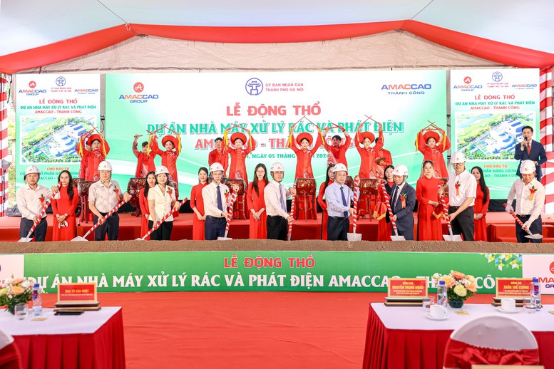 AMACCAO đồng loạt tổ chức động thổ 2 dự án hạ tầng môi trường- Ảnh 1.