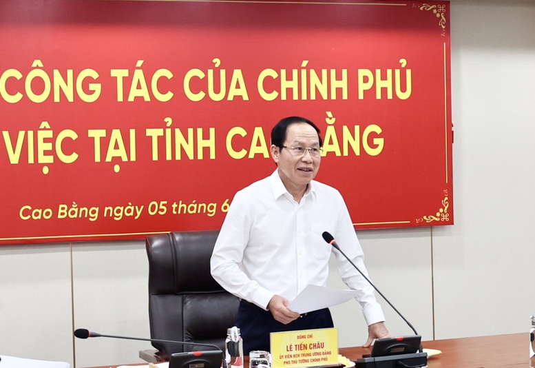Phó Thủ tướng Lê Tiến Châu: Cao Bằng khó khăn về nguồn lực, nhưng không được 'khó' về quyết tâm và cách làm- Ảnh 5.