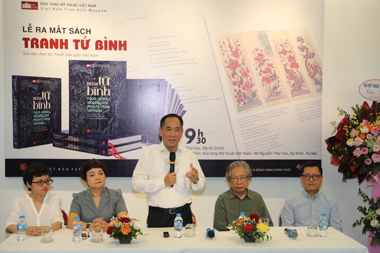 Lan tỏa di sản mỹ thuật dân gian qua tranh tứ bình - Ảnh 1. Lan tỏa di sản mỹ thuật dân gian qua tranh tứ bình - Ảnh 1.