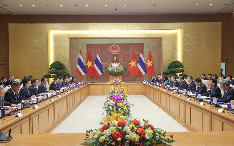 Thủ tướng Lê Minh Hưng hội đàm với Thủ tướng Thái Lan: Hướng tới kim ngạch thương mại song phương 50 tỷ USD
