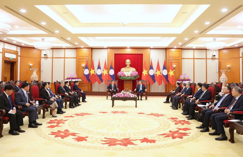 Tổng Bí thư, Chủ tịch nước Tô Lâm tiếp Thủ tướng Lào Sonexay Siphandone- Ảnh 3.