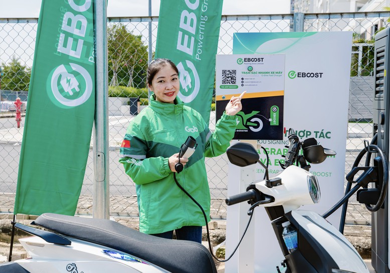 Grab đầu tư phát triển hạ tầng trạm sạc xe điện- Ảnh 1.