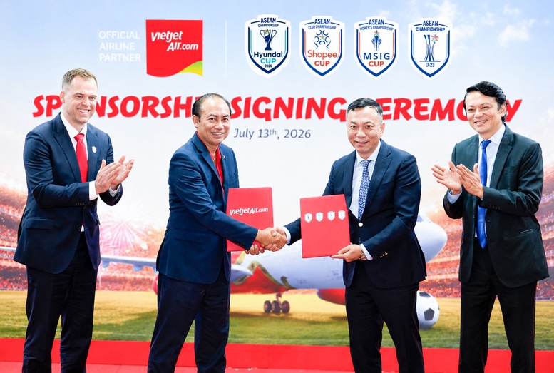 Vietjet và Ngân hàng số Vikki trở thành đơn vị đồng hành cùng ASEAN United FC - Ảnh 1.