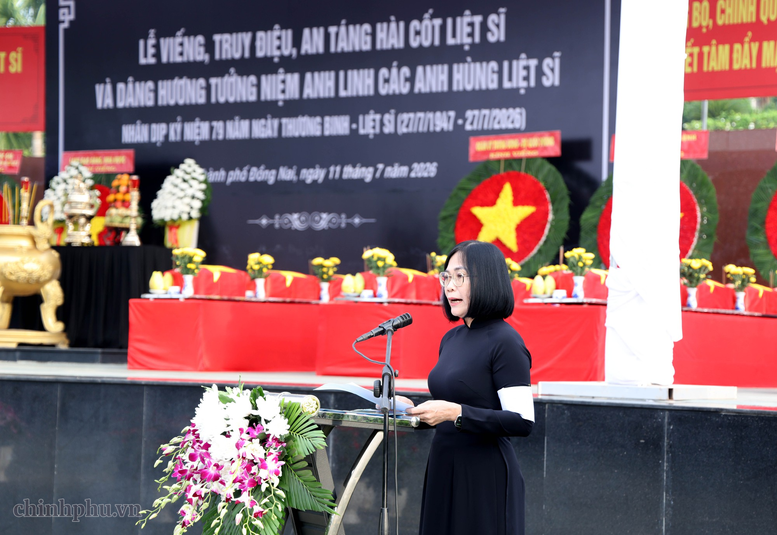 Xúc động lễ viếng, truy điệu, an táng 63 hài cốt liệt sĩ tại Đồng Nai- Ảnh 6.