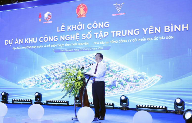 Phó Thủ tướng Hồ Quốc Dũng dự khởi công dự án Khu công nghệ số tập trung Yên Bình, Thái Nguyên- Ảnh 4.
