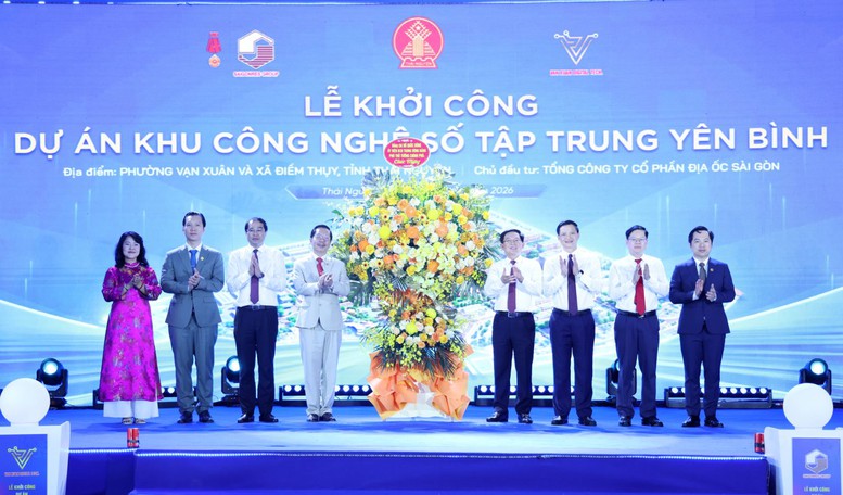 Phó Thủ tướng Hồ Quốc Dũng dự khởi công dự án Khu công nghệ số tập trung Yên Bình, Thái Nguyên- Ảnh 5.
