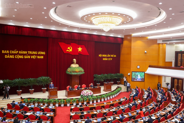 Khai mạc Hội nghị lần thứ ba Ban Chấp hành Trung ương Đảng khóa XIV- Ảnh 4.