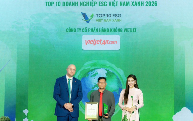 Vietjet liên tiếp 2 năm được vinh danh trong TOP Doanh nghiệp ESG Việt Nam Xanh