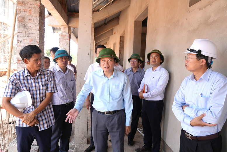 Quảng Trị tăng tốc triển khai thi công các trường nội trú liên cấp vùng biên- Ảnh 3.