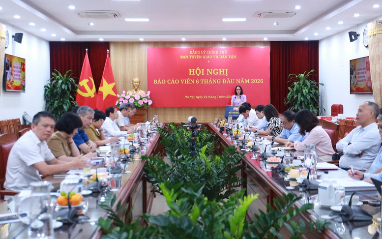 Hội nghị báo cáo viên Đảng ủy Chính phủ 6 tháng đầu năm