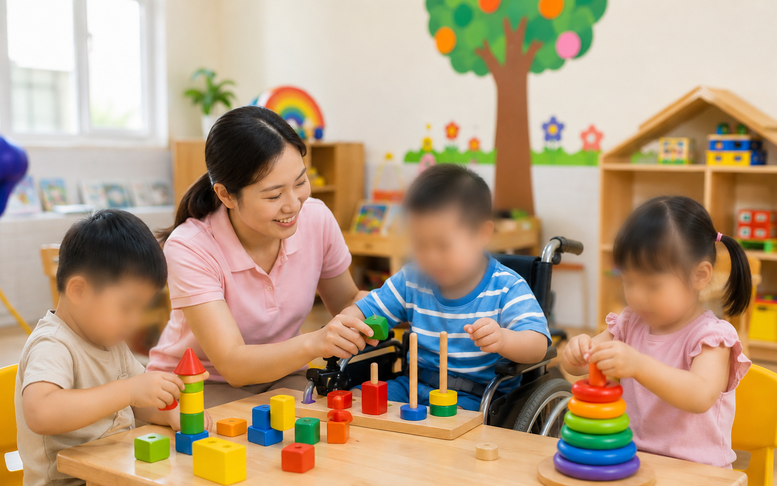 Trẻ khuyết tật học mầm non được hỗ trợ chi phí học tập