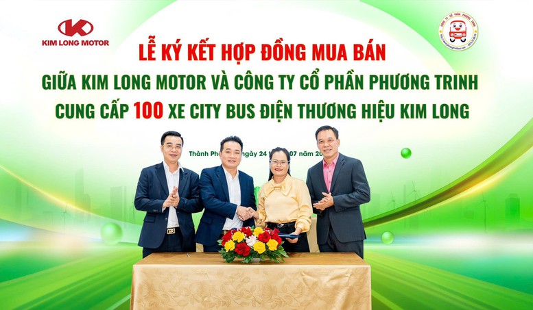KIM LONG MOTOR cung cấp 100 xe buýt điện cho Phương Trinh Buslines, thúc đẩy chuyển đổi giao thông xanh- Ảnh 1.