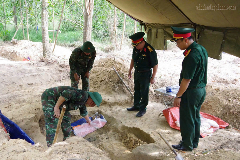 Đã tìm thấy 10 hài cốt liệt sĩ tại khu vực Câu Nhi, Quảng Trị- Ảnh 5.