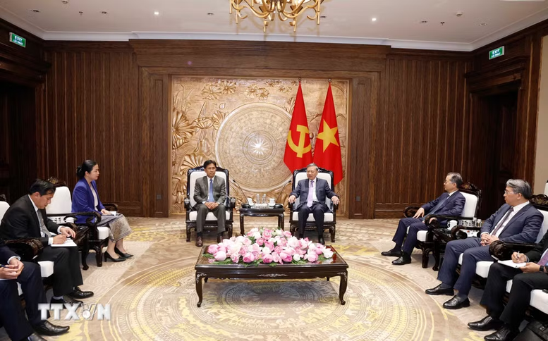 Tổng Bí thư, Chủ tịch nước Tô Lâm tiếp Chánh án Tòa án nhân dân Tối cao Lào- Ảnh 2.