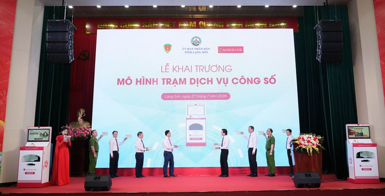 Agribank khai trương Trạm dịch vụ công số đầu tiên tại Lạng Sơn- Ảnh 1.