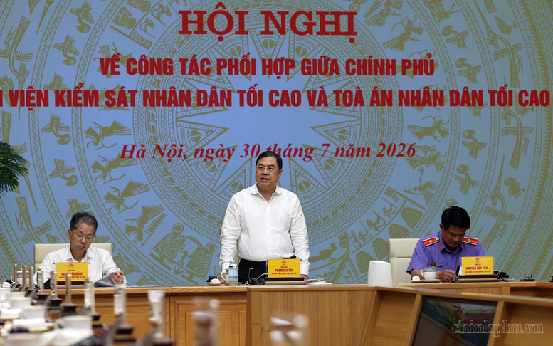 Phó Thủ tướng Thường trực Phạm Gia Túc: Đổi mới cơ chế phối hợp giữa Chính phủ với Tòa án, Viện Kiểm sát đáp ứng yêu cầu nhiệm vụ mới
