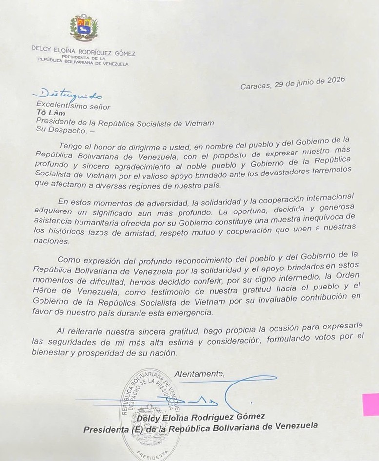 Venezuela vinh danh Đoàn cứu nạn, cứu hộ Việt Nam- Ảnh 1.