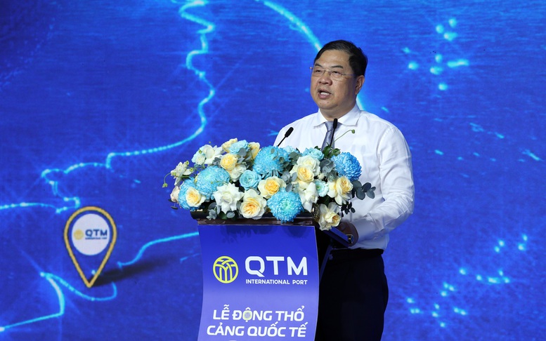 Phó Thủ tướng Thường trực Phạm Gia Túc dự lễ khởi công dự án cảng biển thuộc Cụm cảng nước sâu Cái Mép-Thị Vải (TPHCM)- Ảnh 1.
