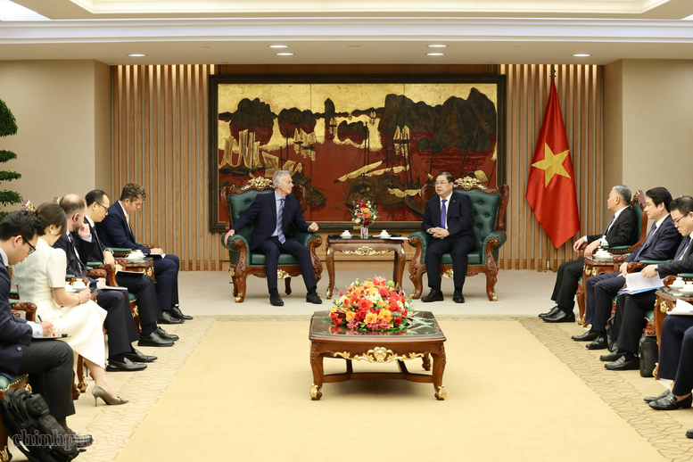 Phó Thủ tướng Thường trực Phạm Gia Túc tiếp cựu Thủ tướng Vương quốc Anh Tony Blair- Ảnh 3.