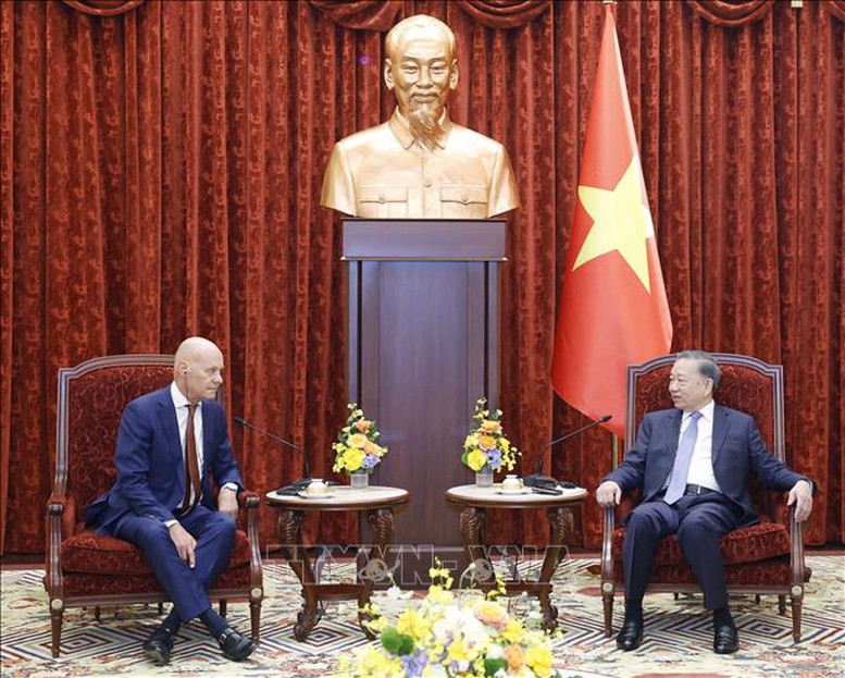 Tổng Bí thư, Chủ tịch nước Tô Lâm tiếp Đại sứ các nước Bỉ, Na Uy, Hà Lan và Brazil chào từ biệt- Ảnh 6.