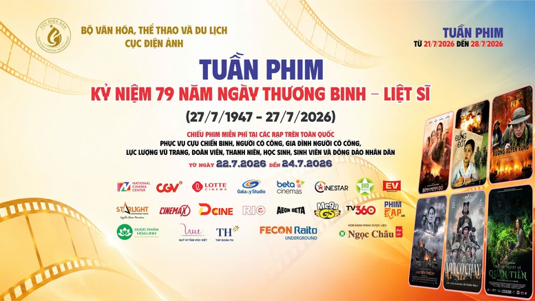 Chiếu phim miễn phí tại 190 cụm rạp nhân kỷ niệm 79 năm Ngày Thương binh - Liệt sĩ- Ảnh 1.