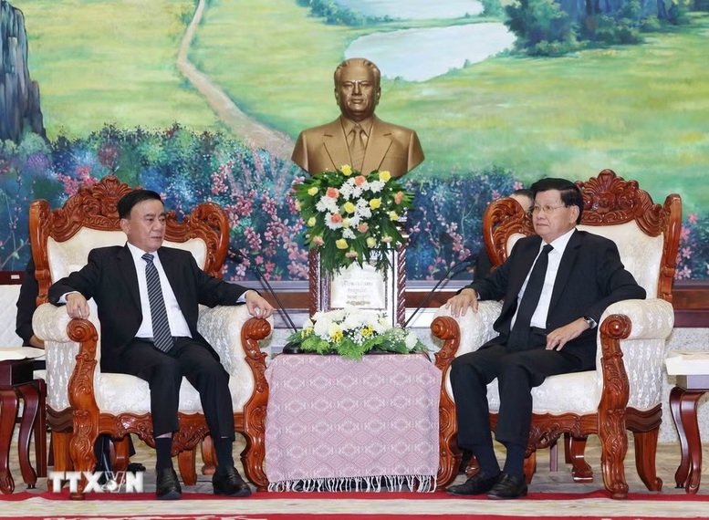 Thường trực Ban Bí thư Trần Cẩm Tú dự Lễ truy điệu đồng chí Saysomphone Phomvihane, Chủ tịch Quốc hội Lào- Ảnh 3.