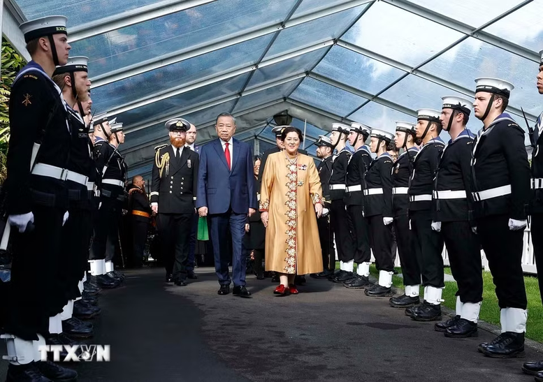 Lễ đón Tổng Bí thư, Chủ tịch nước Tô Lâm thăm cấp Nhà nước tới New Zealand- Ảnh 3.