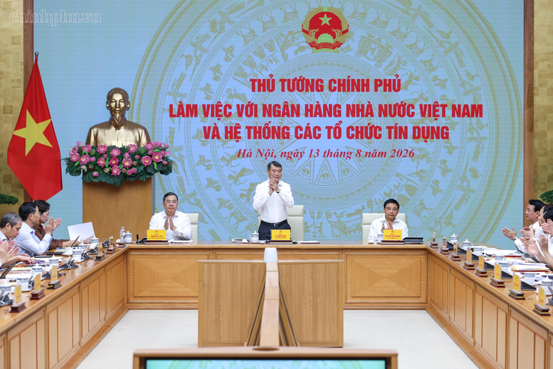 Thủ tướng Chính phủ làm việc với Ngân hàng Nhà nước và hệ thống các tổ chức tín dụng- Ảnh 1.