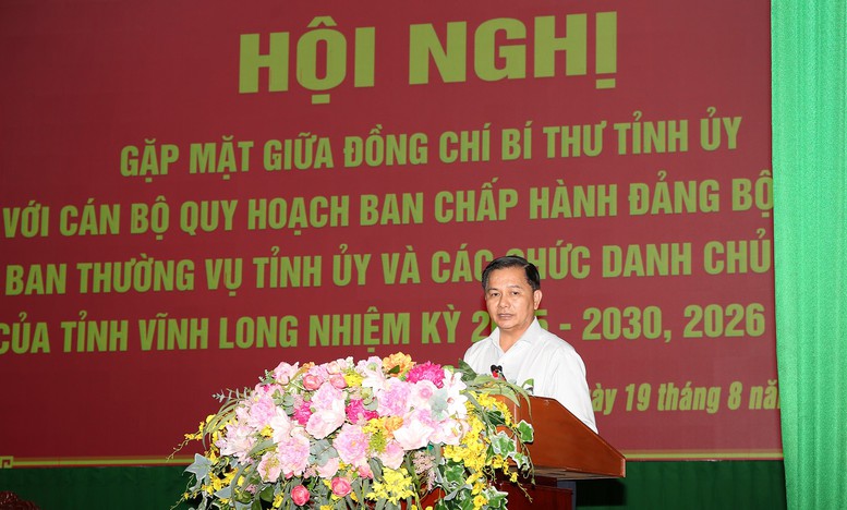 Bí thư Vĩnh Long: Cống hiến mới là mục tiêu của người cán bộ- Ảnh 1.