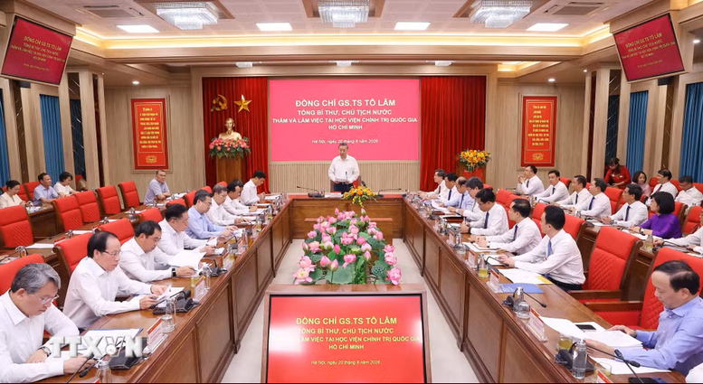 Tổng Bí thư, Chủ tịch nước Tô Lâm: Học viện Chính trị quốc gia Hồ Chí Minh phải là hình mẫu về xây dựng Đảng, kỷ luật, liêm chính học thuật- Ảnh 1.