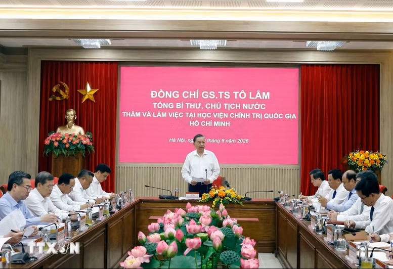 Tổng Bí thư, Chủ tịch nước Tô Lâm: Học viện Chính trị quốc gia Hồ Chí Minh phải là hình mẫu về xây dựng Đảng, kỷ luật, liêm chính học thuật- Ảnh 3.