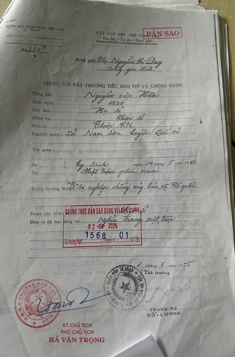 Từ bức ảnh trong phần mộ, hé mở danh tính liệt sĩ quê ở Bắc Ninh- Ảnh 4.