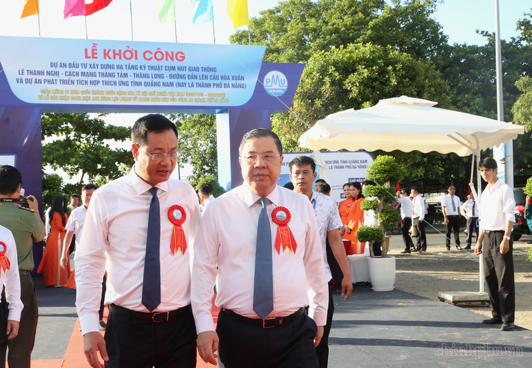 Phó Thủ tướng Thường trực Phạm Gia Túc dự Lễ khởi công 2 dự án hạ tầng trọng điểm của Đà Nẵng- Ảnh 1.