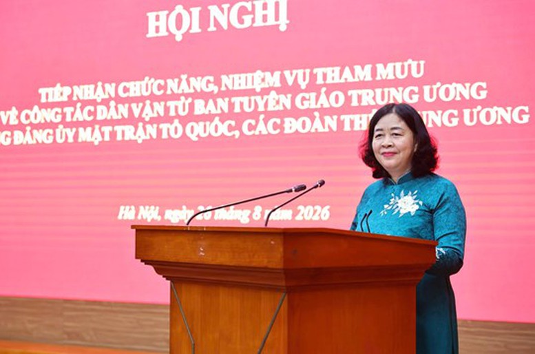 Tiếp nhận chức năng, nhiệm vụ tham mưu công tác dân vận về Đảng ủy MTTQ, các đoàn thể Trung ương- Ảnh 5.