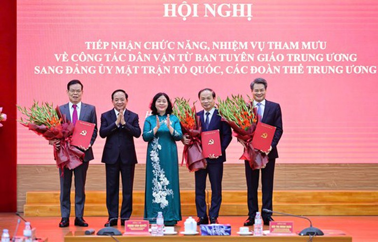 Tiếp nhận chức năng, nhiệm vụ tham mưu công tác dân vận về Đảng ủy MTTQ, các đoàn thể Trung ương- Ảnh 3.