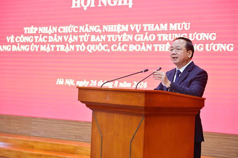 Tiếp nhận chức năng, nhiệm vụ tham mưu công tác dân vận về Đảng ủy MTTQ, các đoàn thể Trung ương- Ảnh 4.