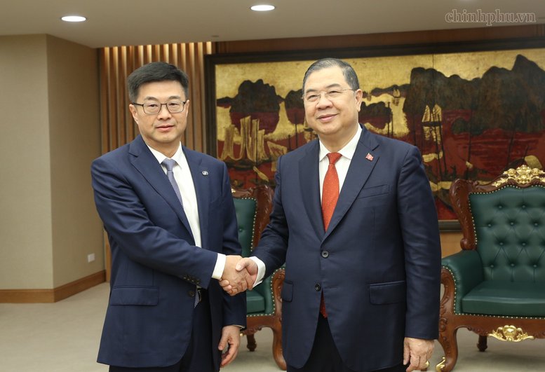 Phó Thủ tướng Thường trực Phạm Gia Túc tiếp Chủ tịch China Eximbank- Ảnh 1.
