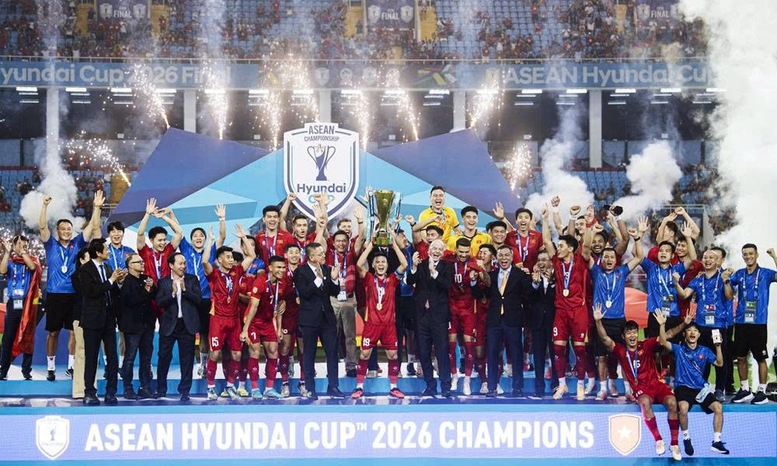 Thủ tướng gửi thư chúc mừng Đội tuyển Bóng đá nam bảo vệ thành công ngôi vô địch ASEAN Hyundai Cup 2026- Ảnh 1.