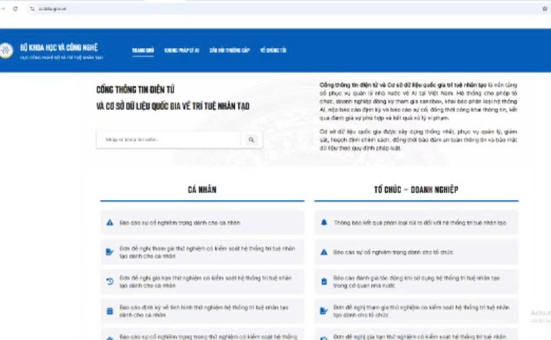Cổng thông tin một cửa về trí tuệ nhân tạo chính thức vận hành- Ảnh 1.