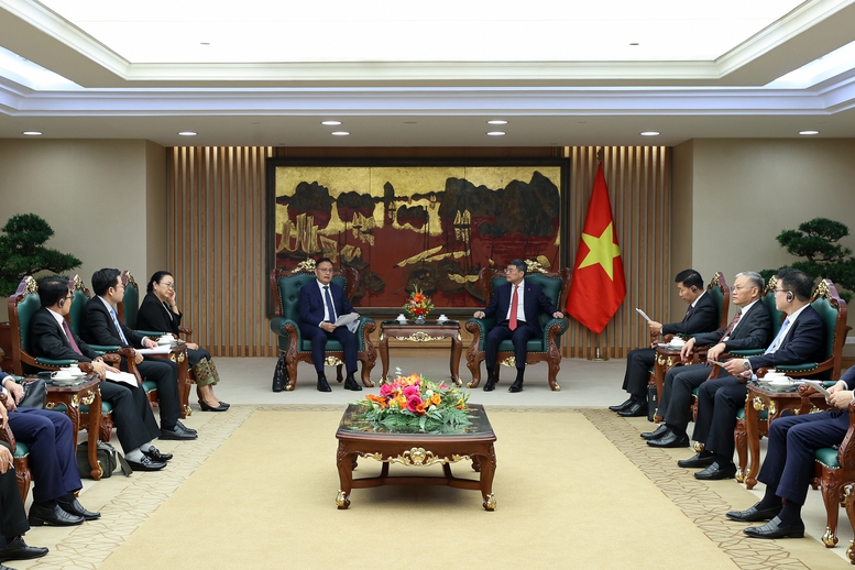 Thủ tướng Lê Minh Hưng tiếp Phó Thủ tướng, Bộ trưởng Bộ Tài chính Lào Santiphab Phomvihane- Ảnh 3.
