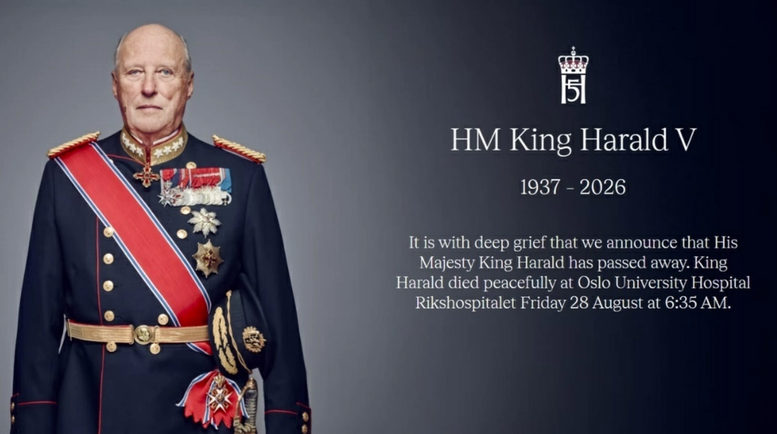 Lãnh đạo Việt Nam gửi điện chia buồn Nhà Vua Na Uy Harald V qua đời- Ảnh 1.