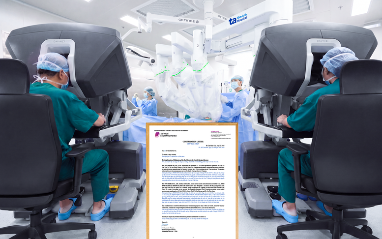 Việt Nam lần đầu phẫu thuật ung thư bằng hai 'siêu robot' của Mỹ cùng lúc