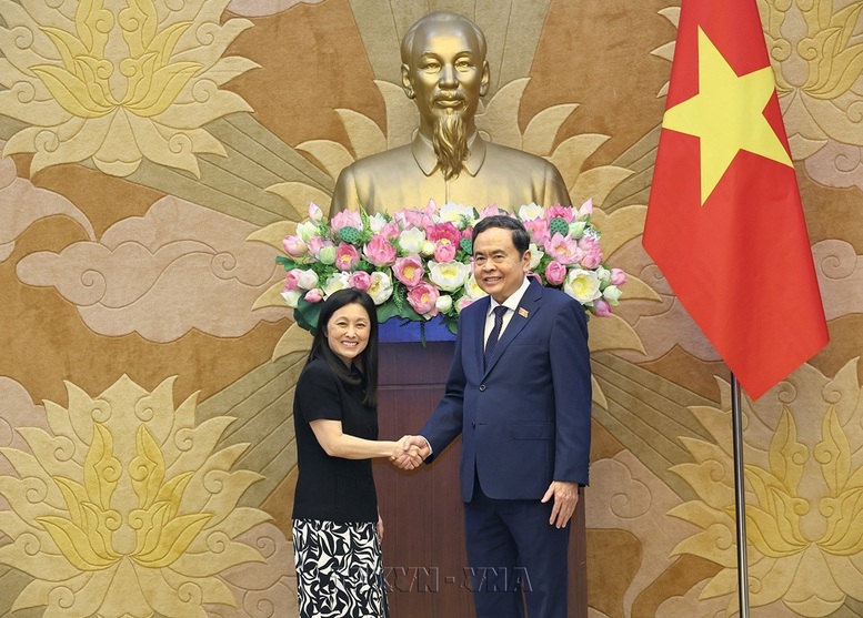 Chủ tịch Quốc hội Trần Thanh Mẫn tiếp Đại sứ Hoa Kỳ Jennifer Wicks- Ảnh 1.