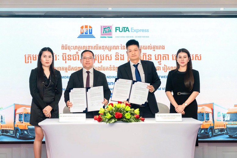 FUTA Express và VET hợp tác mở rộng kết nối logistics xuyên biên giới Việt Nam - Campuchia- Ảnh 1.