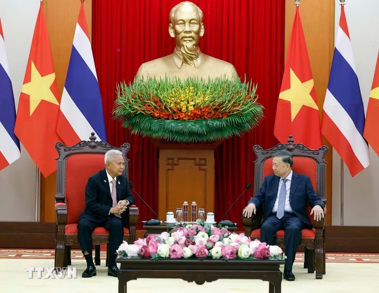 Tổng Bí thư, Chủ tịch nước Tô Lâm tiếp Chủ tịch Quốc hội kiêm Chủ tịch Hạ viện Vương quốc Thái Lan- Ảnh 2.