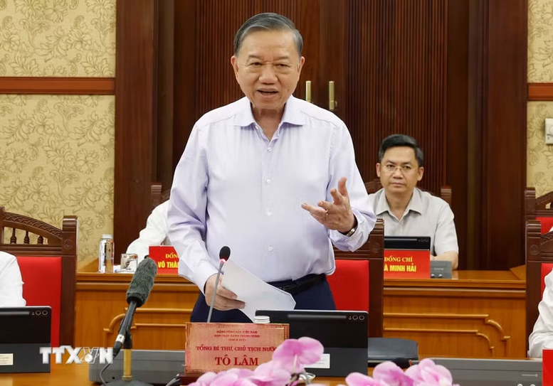 Thông báo Kết luận của Tổng Bí thư, Chủ tịch nước Tô Lâm tại Phiên họp Ban Chỉ đạo Trung ương thực hiện Nghị quyết 57- Ảnh 1.