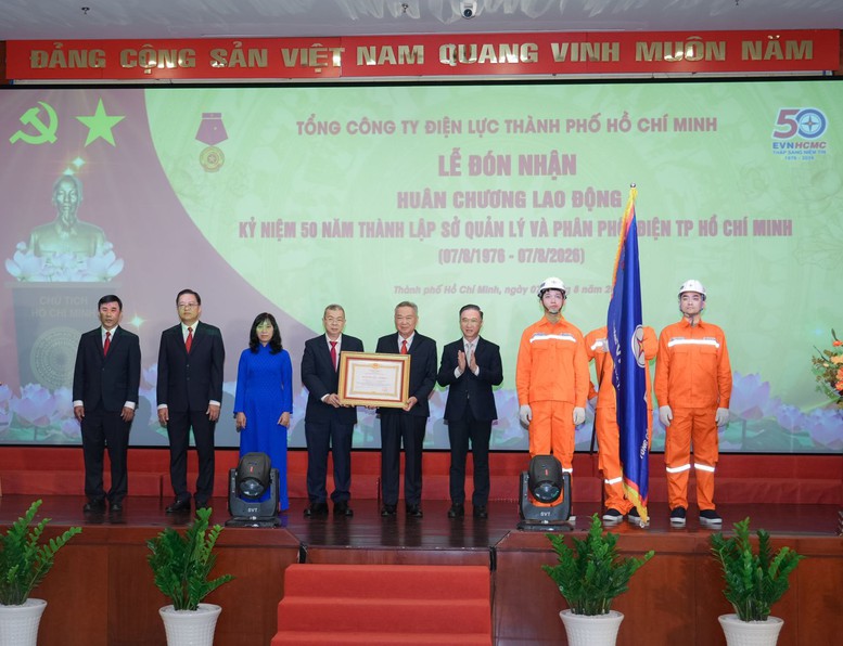 Điện lực TPHCM vinh dự đón nhận Huân chương Lao động hạng Ba- Ảnh 1.
